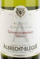 Marie et Cécile Albrecht-Bléger - Réserve 2019 (Alsace Gewurztraminer - blanc)