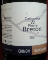 Catherine et Pierre Breton - Saint Louans 2007 (Chinon - red)