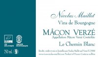 Domaine Nicolas Maillet - Mâcon Verzé - Le Chemin Blanc 2021 (Mâcon Villages - blanc)