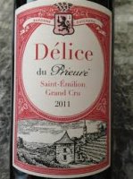 Délice du Prieuré 2015 (Saint Emilion Grand Cru - rouge)