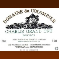 Domaine du Colombier Bougros 2020 (Chablis Grand Cru - blanc)