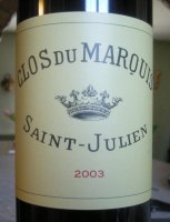 Clos du Marquis 2015 (Saint Julien - rouge)