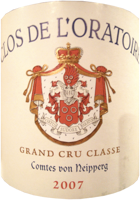 Clos de l'Oratoire 2015 (Saint Emilion Grand Cru - rouge)