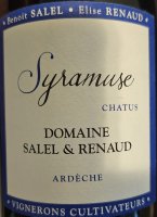 Benoit Salel & Élise Renaud - Syramuse 2023 (Vin de Pays de l'Ardèche - rouge)
