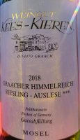 Weingut Kees Kieren Graacher Himmelreich Riesling Auslese 2018 (Mosel-Saar-Ruwar - blanc moëlleux)