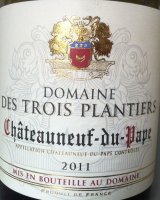 Domaine des Trois Plantiers 2011 (Châteauneuf du Pape - rouge)