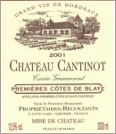 Château Cantinot - Cuvée Grammont 2003 (Blaye Côtes de Bordeaux - rouge)