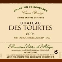 Château des Tourtes Cuvée Prestige 2015 (Blaye Côtes de Bordeaux - blanc)