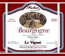 Domaine Fichet - Le Vignot - Pinot Noir