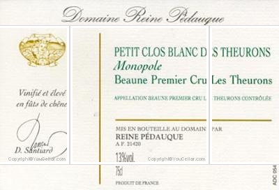 Domaine Reine Pédauque Petit Clos Blanc des Theurons