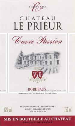 Château Le Prieur - Cuvée Passion
