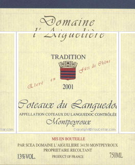 Domaine l'Aiguelière - Cuvée Tradition