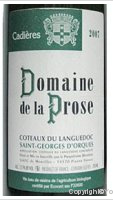 Domaine de la Prose Les Cadières