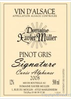 Domaine Xavier Muller, Pinot Gris Signature Cuvée Alphonse