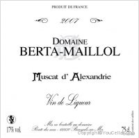 Berta-Maillol - Muscat d'Alexandrie