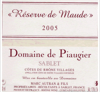 Domaine de Piaugier - Réserve de Maude