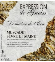 Domaine de L'Ecu - Expression de Gneiss