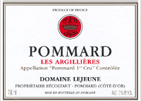 Domaine Lejeune - 1er Cru Les Argillères