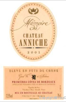 Mémoire du Château Anniche