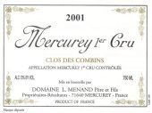 Domaine Menand Père et Fils - 1er Cru - Clos des Combins