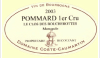 Domaine Coste-Caumartin - Premier Cru Le Clos des Boucherottes