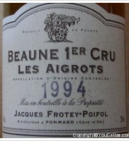 Jacques Frotey-Poifol - 1er Cru les Aigrots
