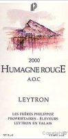 Les Frères Philippoz - Humagne rouge