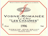 Domaine Jean Grivot - 1er cru Les Chaumes