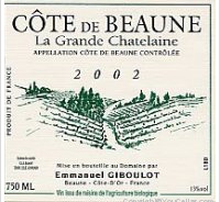 Domaine Emmanuel Giboulot - La Grande Chatelaine