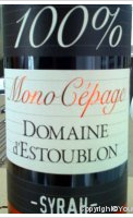 Domaine d'Estoublon - Mono Cépage Syrah