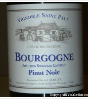 Vignoble Saint Paul Pinot Noir