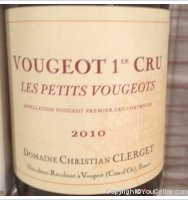 Domaine Christian Clerget, Premier Cru Les Petits Vougeots