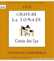 Château la Tomaze, Cuvée des Lys